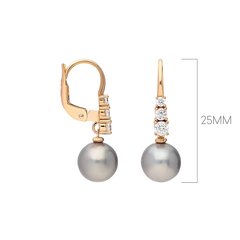 Zelta auskari un pērlēm Gold Pearls sievietēm W57829615 1000000027122 cena un informācija | Auskari | 220.lv