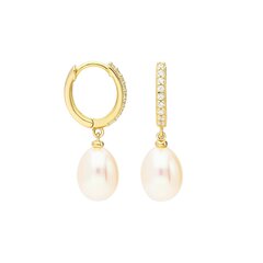 Золотые серьги с подвеской и жемчугом Gold Pearls для женщин W58857186 1000000027133 цена и информация | Серьги | 220.lv