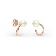 Золотые серьги с подвеской и жемчугом Gold Pearls для женщин W61067215 1000000027136 цена и информация | Серьги | 220.lv