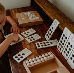 Деревянные кубики для обучения счету цена и информация | Развивающие игрушки | 220.lv