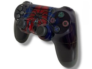RE PlayStation 4 Doubleshock 4 V2 Wireless, Bluetooth, Spiderman melns (PS4 /PC/PS5 / Android / iOS) цена и информация | Джойстики | 220.lv