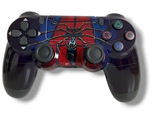 RE PlayStation 4 Doubleshock 4 V2 Wireless, Bluetooth, Spiderman melns (PS4 /PC/PS5 / Android / iOS) cena un informācija | Spēļu kontrolieri | 220.lv