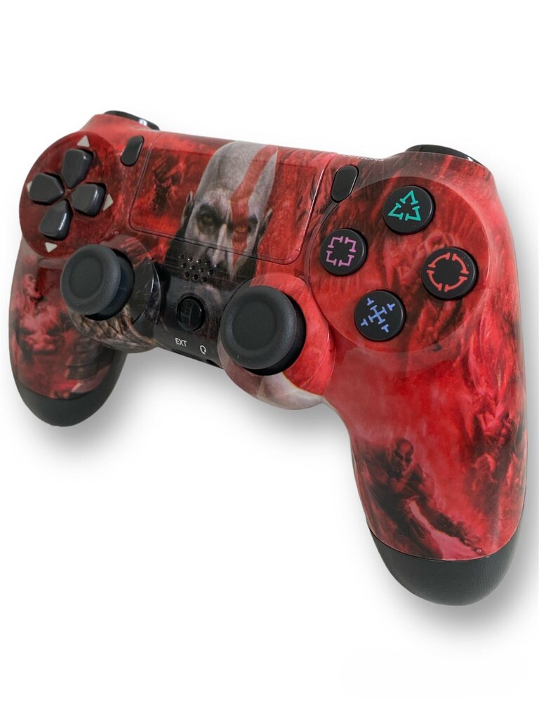 RE PlayStation 4 Doubleshock 4 V2 Wireless, Bluetooth, God of War sarkans (PS4 /PC/PS5 / Android / iOS) cena un informācija | Spēļu kontrolieri | 220.lv