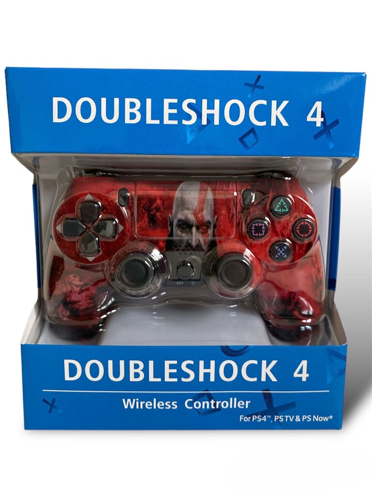 RE PlayStation 4 Doubleshock 4 V2 Wireless, Bluetooth, God of War sarkans (PS4 /PC/PS5 / Android / iOS) cena un informācija | Spēļu kontrolieri | 220.lv
