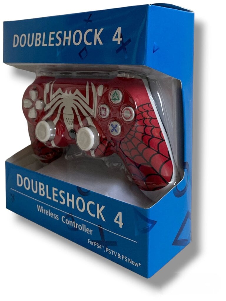 RE PlayStation 4 Doubleshock 4 V2 Wireless, Bluetooth, Spiderman sarkans (PS4 /PC/PS5 / Android / iOS) цена и информация | Spēļu kontrolieri | 220.lv