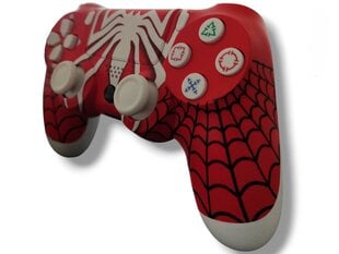 RE PlayStation 4 Doubleshock 4 V2 Wireless, Bluetooth, Spiderman sarkans (PS4 /PC/PS5 / Android / iOS) цена и информация | Джойстики | 220.lv