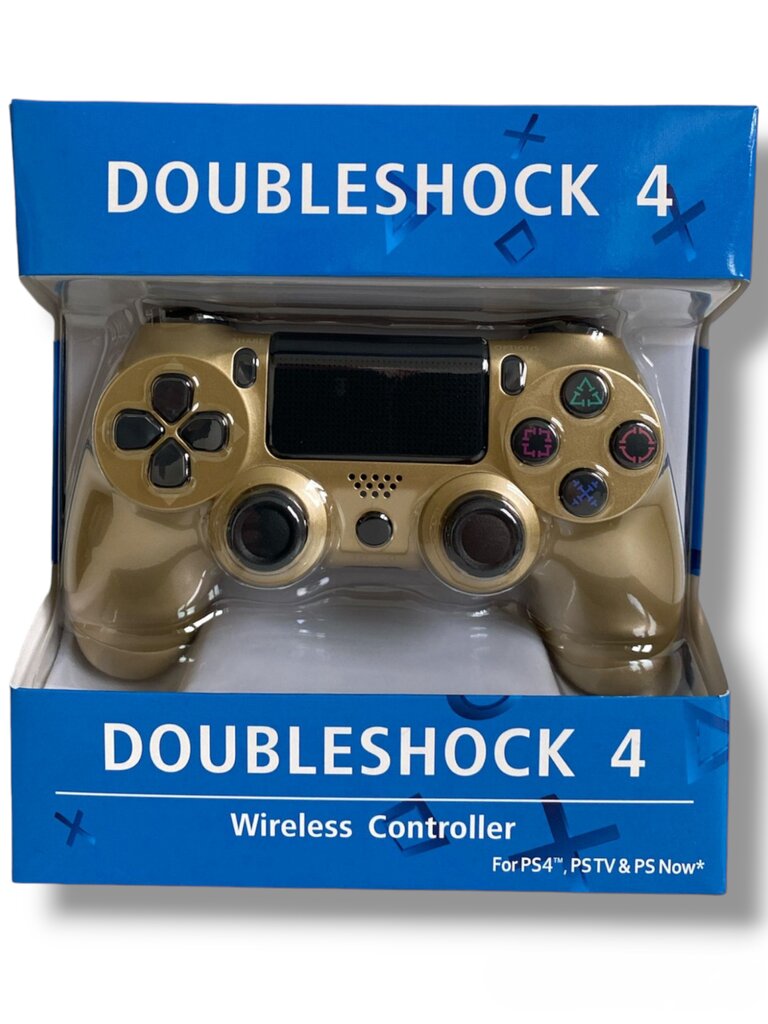 RE PlayStation 4 Doubleshock 4 V2 Wireless, Bluetooth, Gold (PS4 /PC/PS5 / Android / iOS) цена и информация | Spēļu kontrolieri | 220.lv