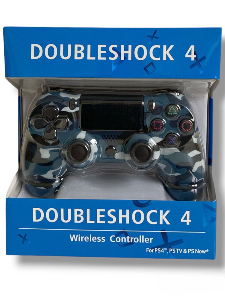 RE PlayStation 4 Doubleshock 4 V2 Wireless, Bluetooth, Camouflage Blue (PS4 /PC/PS5 / Android / iOS) cena un informācija | Spēļu kontrolieri | 220.lv