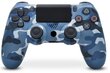 RE PlayStation 4 Doubleshock 4 V2 Wireless, Bluetooth, Camouflage Blue (PS4 /PC/PS5 / Android / iOS) цена и информация | Spēļu kontrolieri | 220.lv