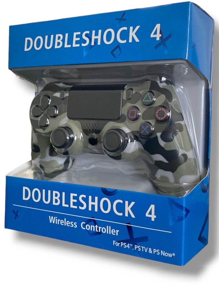 RE PlayStation 4 Doubleshock 4 V2 Wireless, Bluetooth, maskēšanās pelēks (PS4 /PC/ PS5 / Android / iOS) cena un informācija | Spēļu kontrolieri | 220.lv