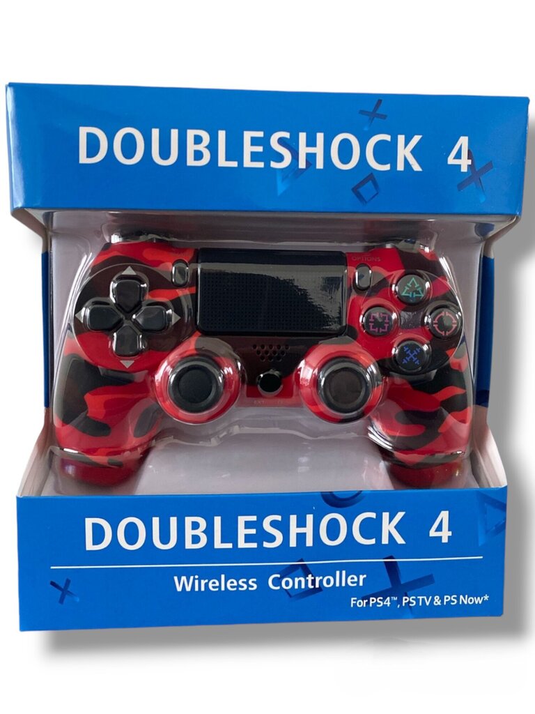 RE PlayStation 4 Doubleshock 4 V2 Wireless, Bluetooth, Camouflage Red (PS4 /PC/PS5 / Android / iOS) cena un informācija | Spēļu kontrolieri | 220.lv