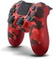 RE PlayStation 4 Doubleshock 4 V2 Wireless, Bluetooth, Camouflage Red (PS4 /PC/PS5 / Android / iOS) cena un informācija | Spēļu kontrolieri | 220.lv