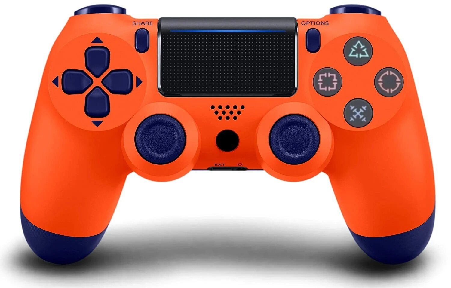 RE PlayStation 4 Doubleshock 4 V2 Wireless, Bluetooth, oranžs (PS4 /PC/PS5 / Android / iOS) cena un informācija | Spēļu kontrolieri | 220.lv