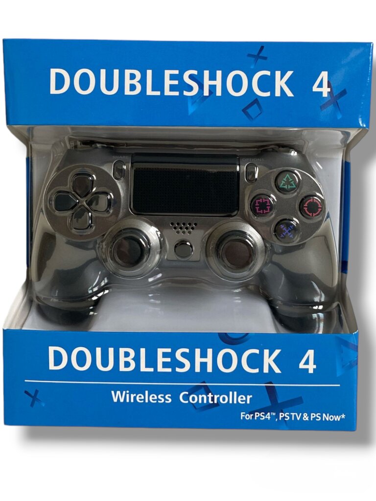 RE PlayStation 4 Doubleshock 4 V2 Wireless, Bluetooth, Tērauda melns (PS4 /PC/PS5 / Android / iOS) cena un informācija | Spēļu kontrolieri | 220.lv