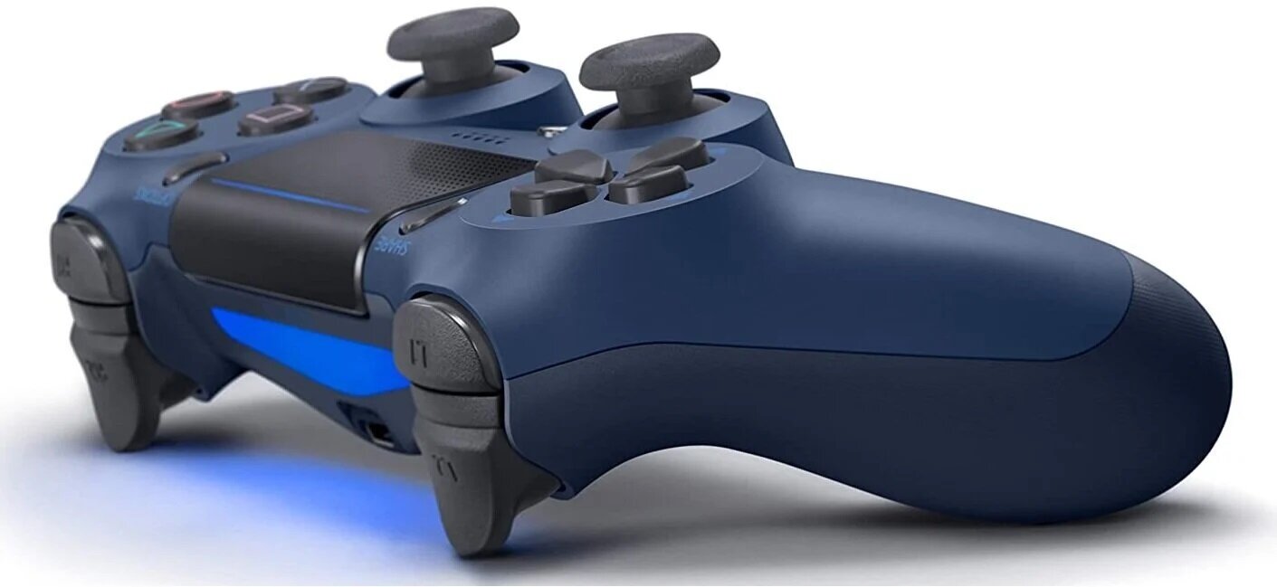 RE PlayStation 4 Doubleshock 4 V2 Wireless, Bluetooth, tumši zils (PS4 /PC/PS5 / Android / iOS) cena un informācija | Spēļu kontrolieri | 220.lv