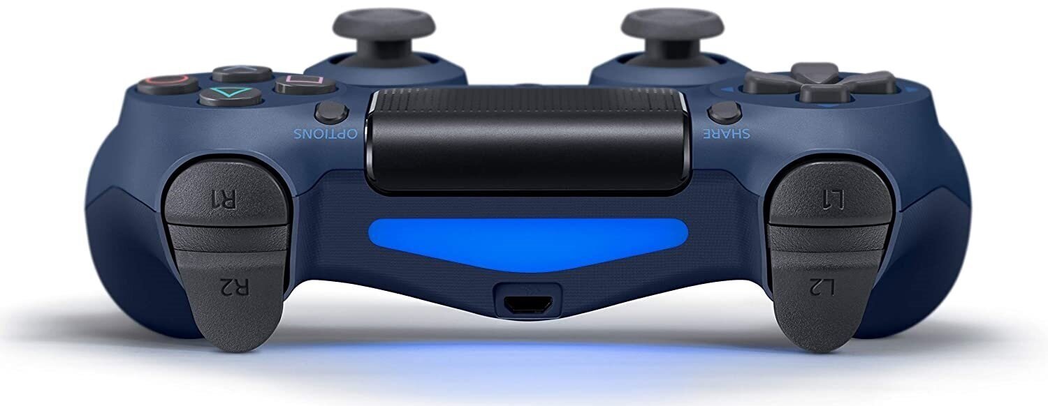 RE PlayStation 4 Doubleshock 4 V2 Wireless, Bluetooth, tumši zils (PS4 /PC/PS5 / Android / iOS) cena un informācija | Spēļu kontrolieri | 220.lv