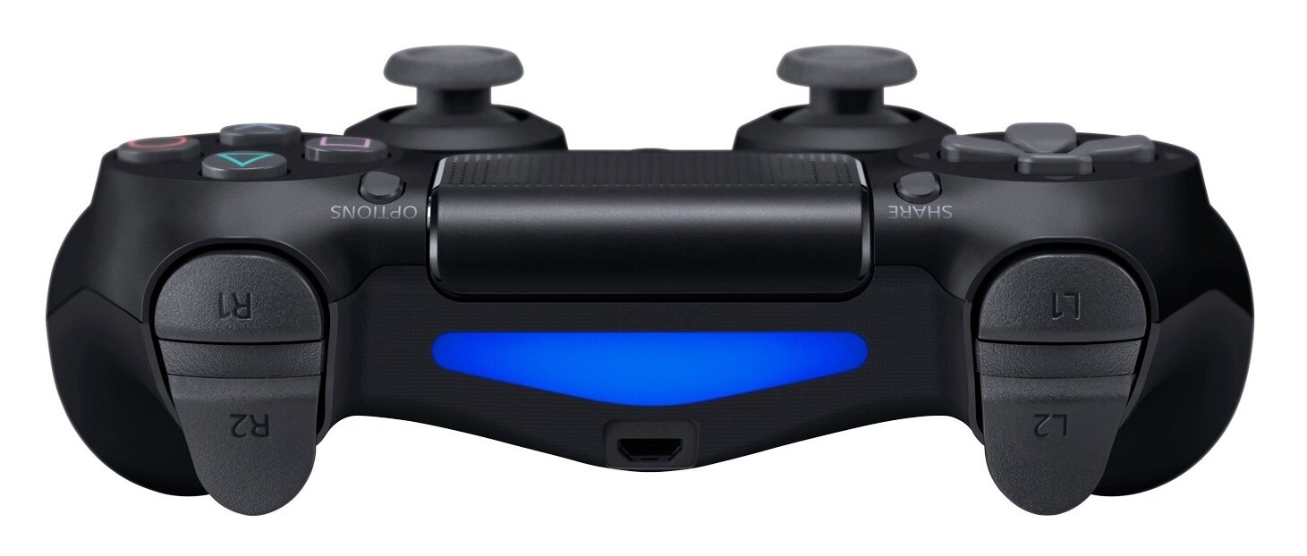 RE PlayStation 4 Doubleshock 4 V2 Wireless, Bluetooth, melns (PS4 /PC/PS5 / Android / iOS) cena un informācija | Spēļu kontrolieri | 220.lv