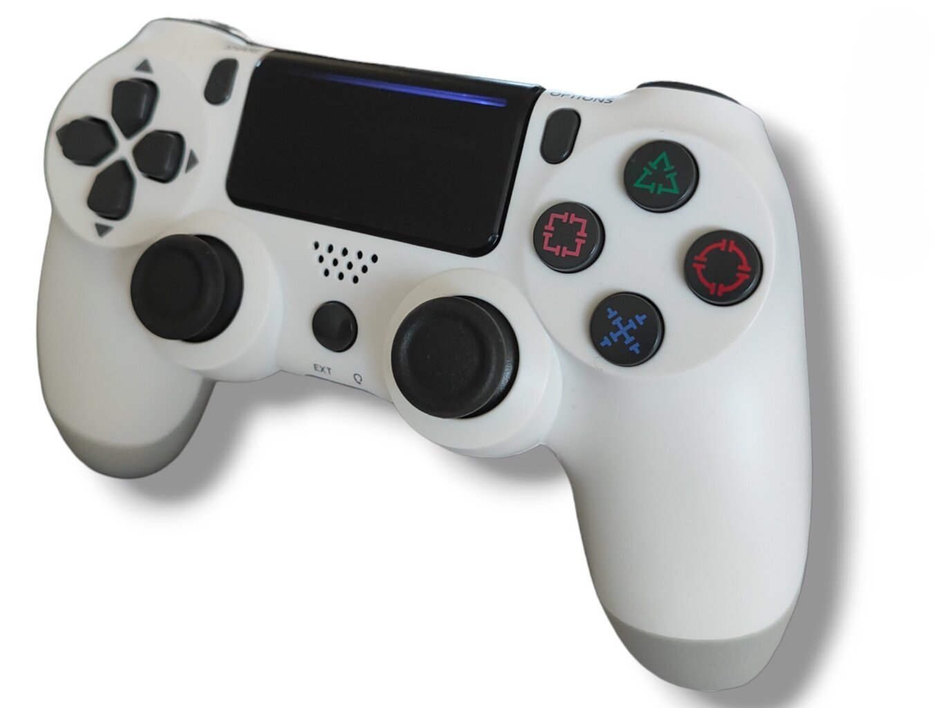 RE PlayStation 4 Doubleshock 4 V2 Wireless, Bluetooth, balts (PS4 /PC/PS5 / Android / iOS) cena un informācija | Spēļu kontrolieri | 220.lv