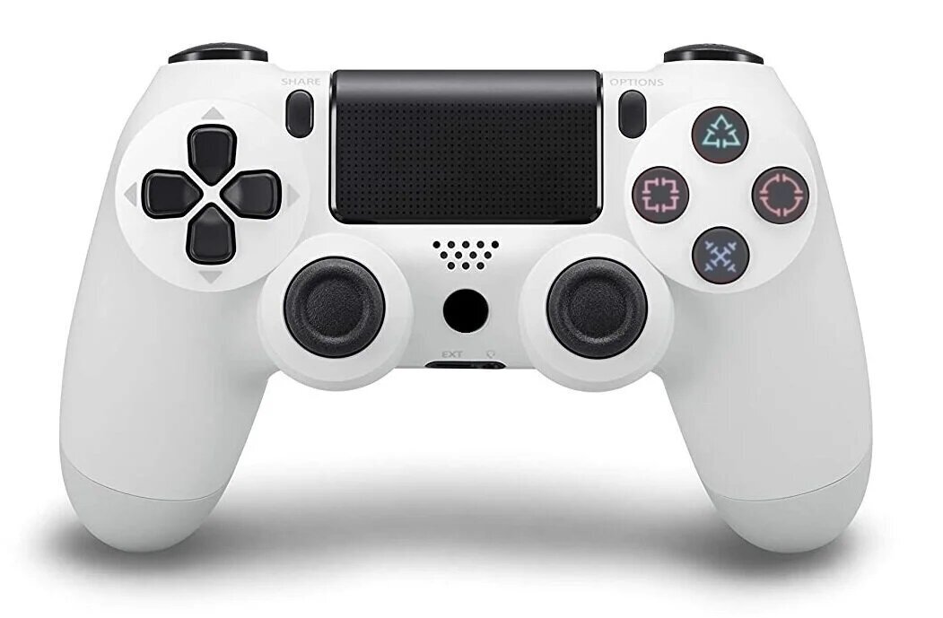 RE PlayStation 4 Doubleshock 4 V2 Wireless, Bluetooth, balts (PS4 /PC/PS5 / Android / iOS) cena un informācija | Spēļu kontrolieri | 220.lv