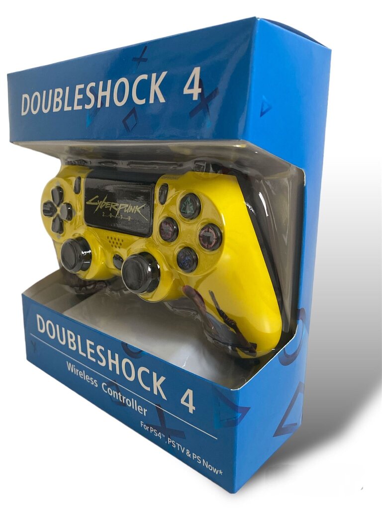 RE PlayStation 4 Doubleshock 4 V2 Wireless, Bluetooth, Cyberpunk (PS4 /PC/PS5 / Android / iOS) cena un informācija | Spēļu kontrolieri | 220.lv