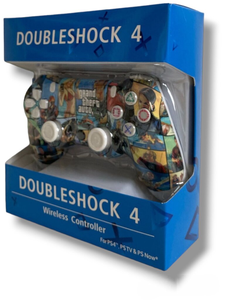 RE PlayStation 4 Doubleshock 4 V2 Wireless, Bluetooth, GTA V (PS4 /PC/PS5 / Android / iOS) cena un informācija | Spēļu kontrolieri | 220.lv