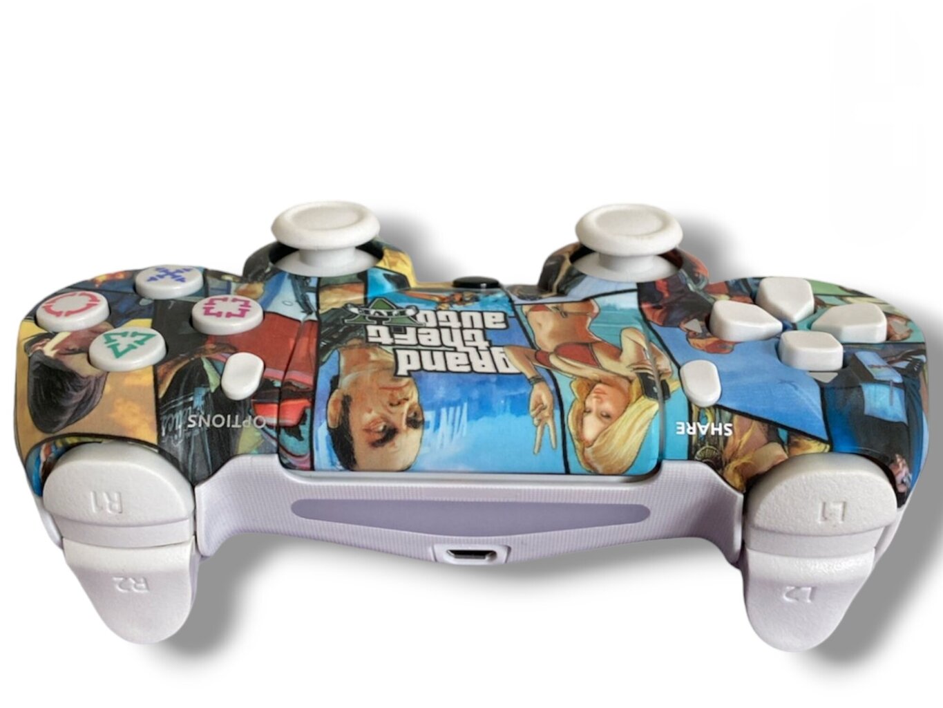 RE PlayStation 4 Doubleshock 4 V2 Wireless, Bluetooth, GTA V (PS4 /PC/PS5 / Android / iOS) cena un informācija | Spēļu kontrolieri | 220.lv