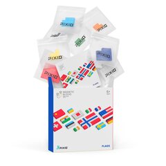 Магнитные блоки серии PIXIO® Флаги цена и информация | Конструкторы и кубики | 220.lv