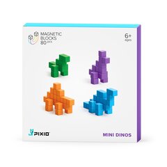 Магнитные блоки серии PIXIO® Mini Dinos цена и информация | Конструкторы и кубики | 220.lv