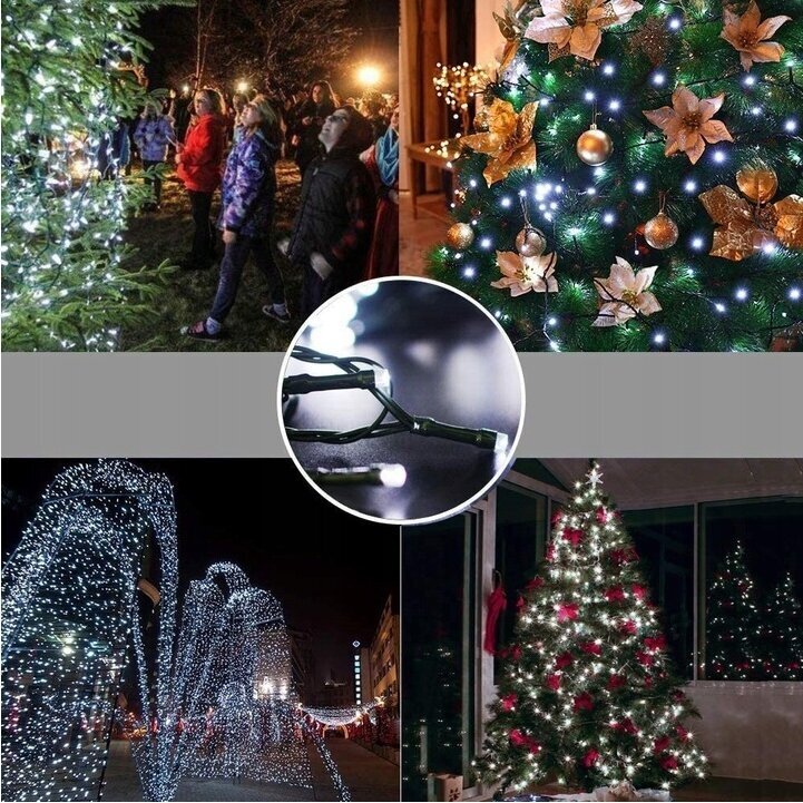 Ziemassvētku eglīšu lampas, 1000 LED, 63 m cena un informācija | Ziemassvētku lampiņas, LED virtenes | 220.lv