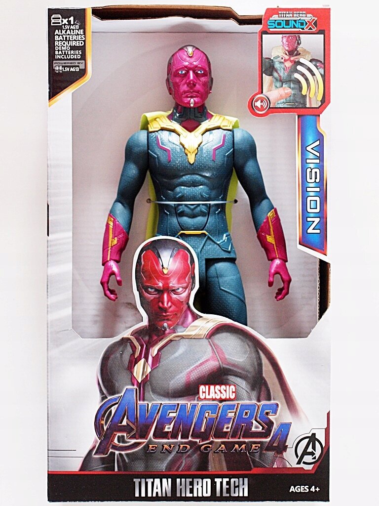 Figūriņā ar skaņas efektiem Avengers Vision, 29 cm cena un informācija | Rotaļlietas zēniem | 220.lv