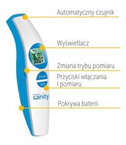 Sanity BabyTemp AP 3116 Bezkontakta termometrs cena un informācija | Termometri | 220.lv