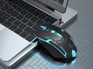 Оптическая компьютерная мышь с проводом Techancy Gaming, 7 кнопок, светодиодные огни цена и информация | Мыши | 220.lv
