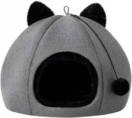 Лежак для кошки Doggy Kitty Head 45х45х33 см, серый цвет цена и информация | Лежаки, домики | 220.lv