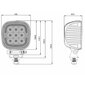 Darba / Atpakaļgaitas Lukturis Flextra LED Quad 45W (581445) цена и информация | Automašīnu spoguļi, restes, lukturi | 220.lv