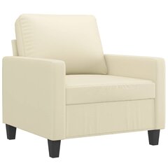Atpūtas krēsls vidaXL, 60 cm, smilšu cena un informācija | Atpūtas krēsli | 220.lv