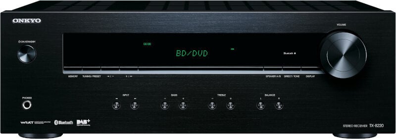 Stereo uztvērējs Onkyo TX8220 melns cena un informācija | Mājas akustika, Sound Bar sistēmas | 220.lv