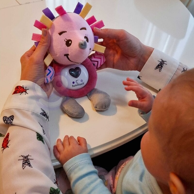 Eža rotaļlieta Woopie Cuddly Toy, rozā cena un informācija | Rotaļlietas zīdaiņiem | 220.lv