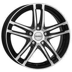 Dezent Tz Black/polished lip 7.5R18 5X112/50 70.1 cena un informācija | Lietie diski | 220.lv