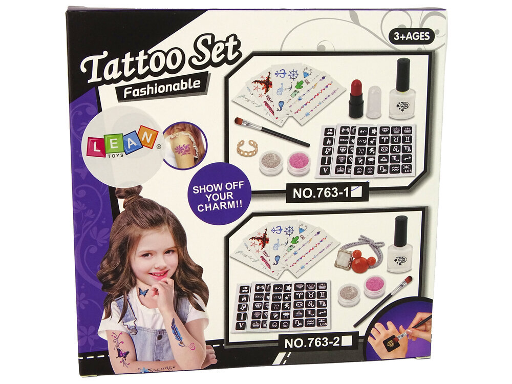 Tetovējumu un piederumu komplekts cena un informācija | Bērnu kosmētika, līdzekļi jaunajām māmiņām | 220.lv