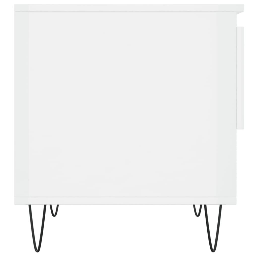 Kafijas galdiņš vidaXL, 50x46x50 cm, balts cena un informācija | Žurnālgaldiņi | 220.lv