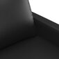 Trīsvietīgs dīvāns vidaXL, 180 cm, melns cena un informācija | Dīvāni | 220.lv