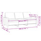 Trīsvietīgs dīvāns vidaXL, 180 cm, pelēks cena un informācija | Dīvāni | 220.lv