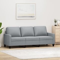 Trīsvietīgs dīvāns vidaXL, 180 cm, pelēks цена и информация | Диваны | 220.lv