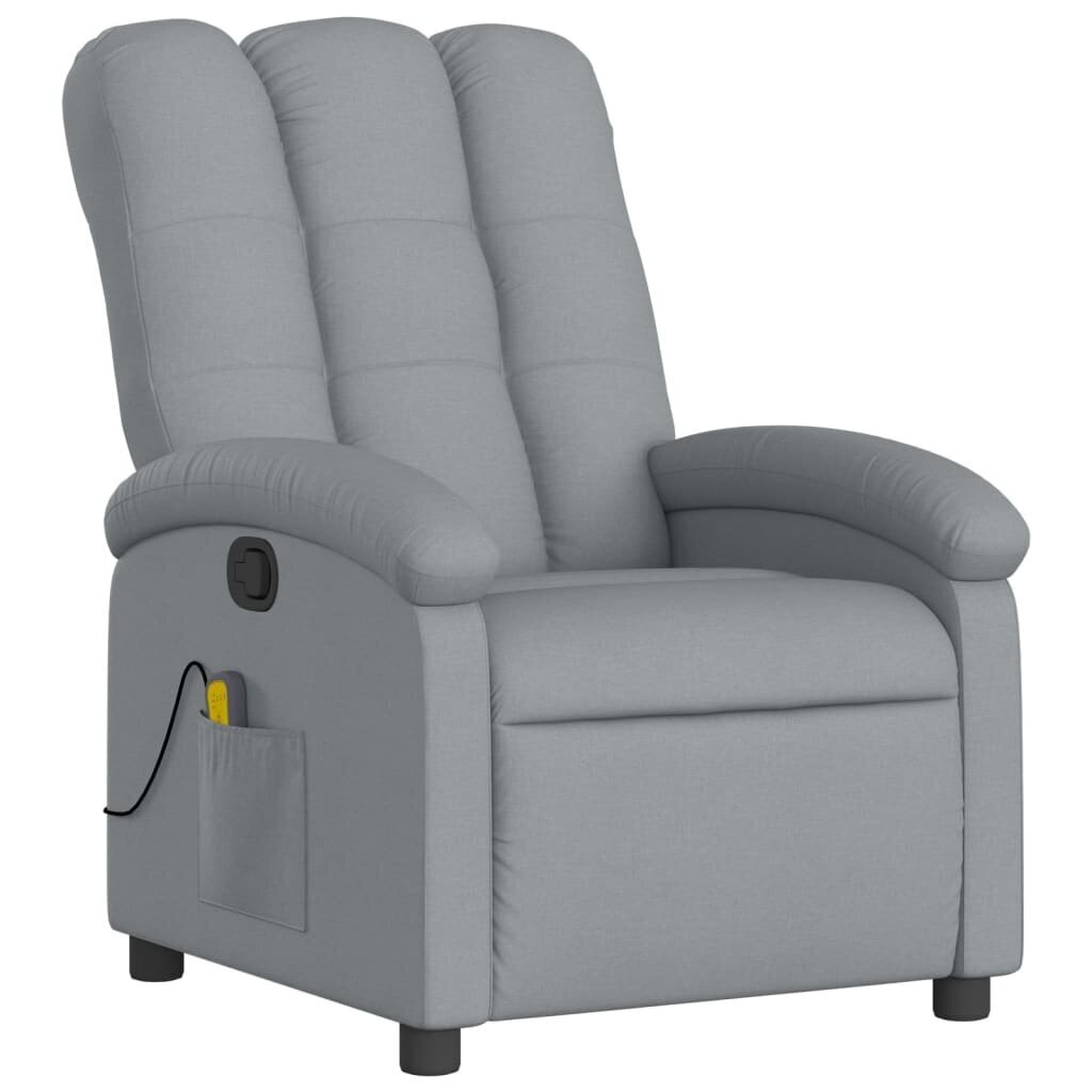 Masāžas krēsls vidaXL, pelēks cena un informācija | Atpūtas krēsli | 220.lv