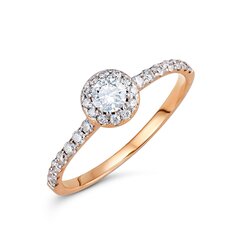 Кольцо из белого золота с алмазами 0013234500125 цена и информация | Кольца | 220.lv