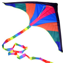 Большой разноцветный воздушный змей с веревкой цена и информация | Воздушные змеи | 220.lv