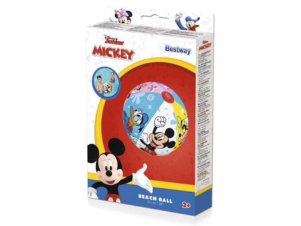 Pludmales bumba Bestway Disney, 51cm цена и информация | Piepūšamās rotaļlietas un pludmales preces | 220.lv