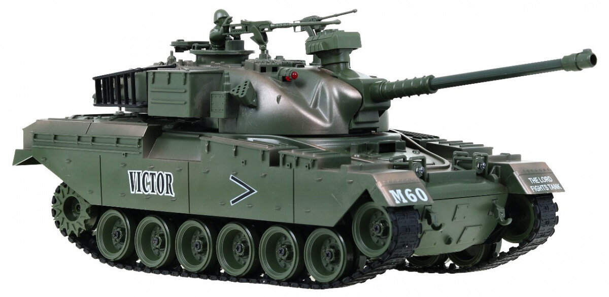 Tālvadības tanks M-60, zaļš cena un informācija | Rotaļlietas zēniem | 220.lv