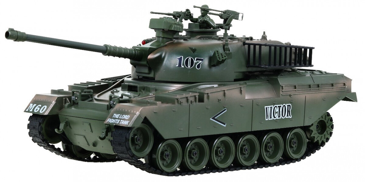 Tālvadības tanks M-60, zaļš cena un informācija | Rotaļlietas zēniem | 220.lv