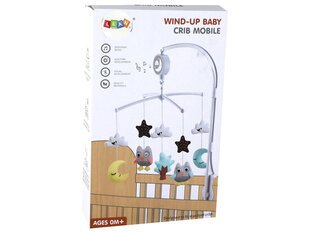 Детская кроватка-карусель, белая цена и информация | Игрушки для малышей | 220.lv